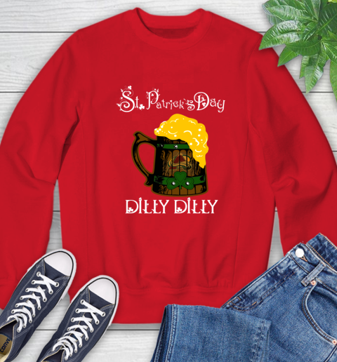 NHL Colorado Avalanche St Patrick's Day Dilly Dilly Beer Hockey Sports Sweatshirt 10