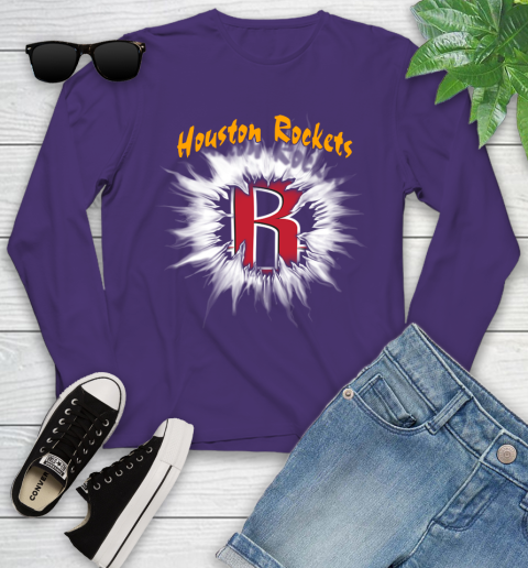 Houston Rockets NBA Basketball Rip Sports Youth Long Sleeve 4
