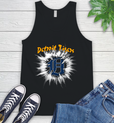 Detroit Tigers MLB Baseball Adoring Fan Rip Sports Tank Top