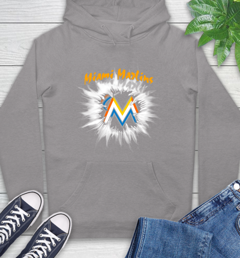 Miami Marlins MLB Baseball Adoring Fan Rip Sports Hoodie 6