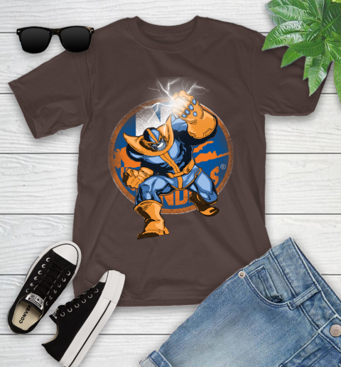 New York Islanders NHL Hockey Thanos Avengers Infinity War Marvel Youth T-Shirt 7