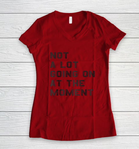 Not a Lot Going on at the Moment Women's V-Neck T-Shirt 4