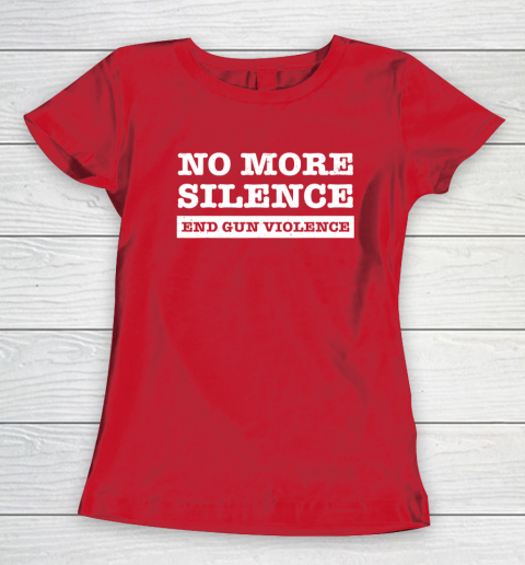 End Gun Violence Shirt Wear Orange Anti Gun No More Silence Women's T-Shirt 8