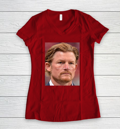 Les Snead Shirt FuckTthem Picks Shirt Women's V-Neck T-Shirt 6
