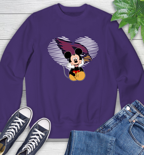 NFL Arizona Cardinals The Heart Mickey Mouse Disney Football T Shirt_000 Sweatshirt 4