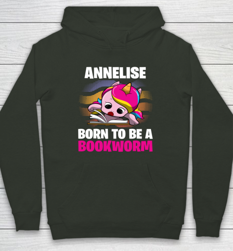 Annelise Born To Be A Bookworm Unicorn Hoodie 16