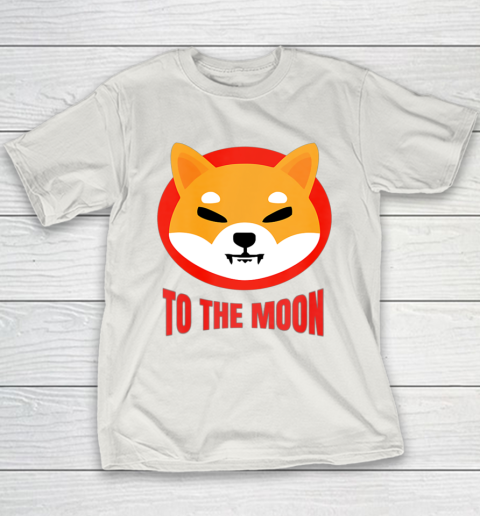 Shiba Inu Logo Shib to the Moon Design Youth T-Shirt 13