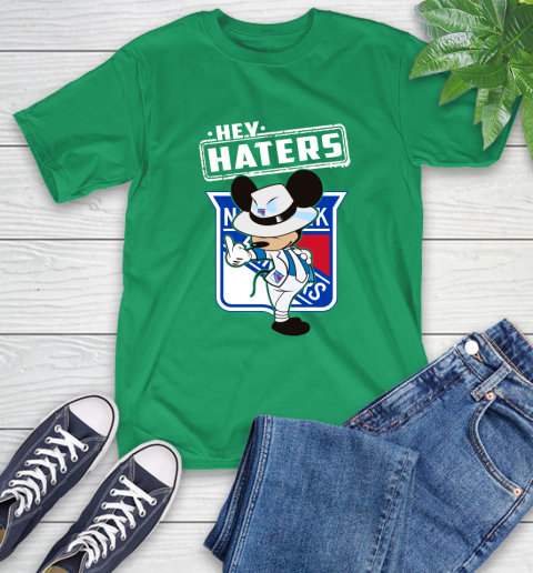 NHL Hey Haters Mickey Hockey Sports New York Rangers T-Shirt 7