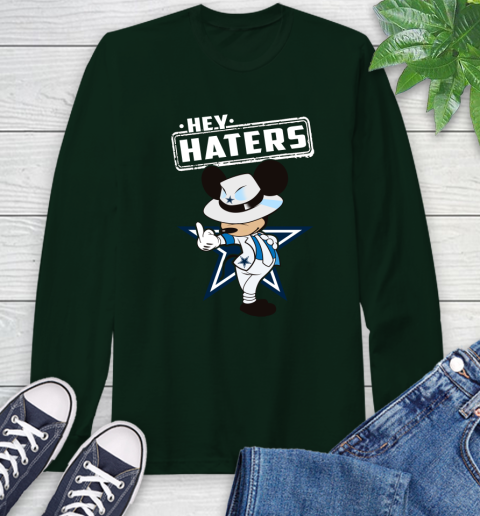 NFL Hey Haters Mickey Football Sports Dallas Cowboys Long Sleeve T-Shirt 7