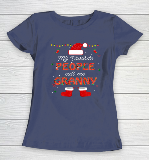 My Favorite People Call Me Granny Thanksgiving Christmas Women's T-Shirt 8
