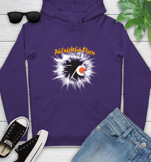 Philadelphia Flyers NHL Hockey Adoring Fan Rip Sports Youth Hoodie 5
