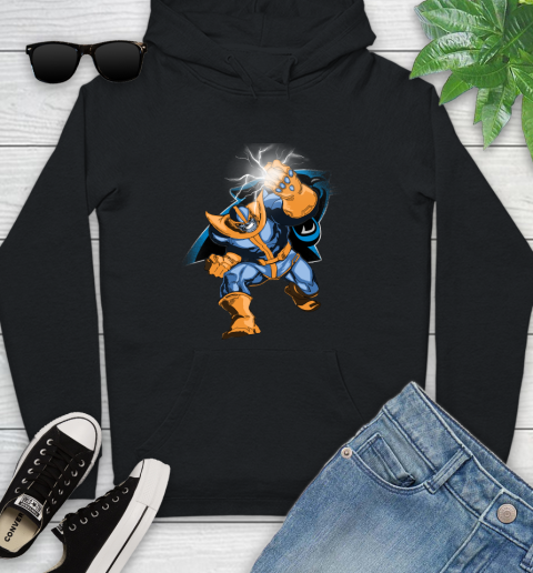 Carolina Panthers NFL Football Thanos Avengers Infinity War Marvel Youth Hoodie