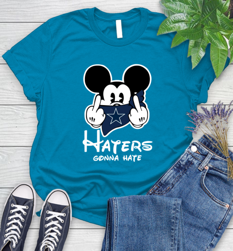 NFL Dallas Cowboys Haters Gonna Hate Mickey Mouse Disney Football T Shirt Women's T-Shirt 10