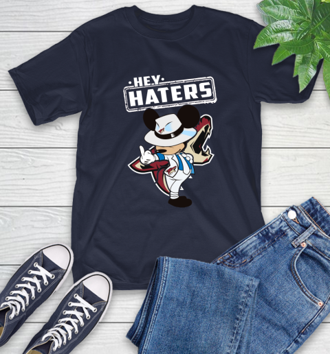 NHL Hey Haters Mickey Hockey Sports Arizona Coyotes T-Shirt 3