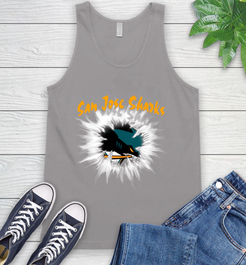 San Jose Sharks NHL Hockey Adoring Fan Rip Sports Tank Top 3