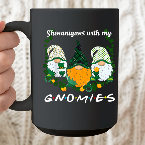 St Patrick s Day Shenanigans Gnomies Gnome Irish Shamrock Ceramic Mug 15oz