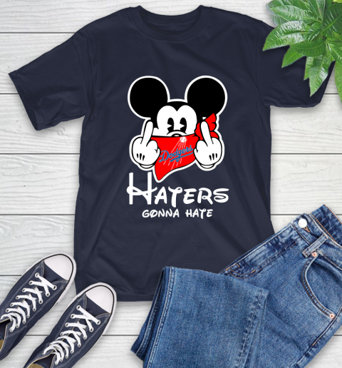 MLB Los Angeles Dodgers Haters Gonna Hate Mickey Mouse Disney Baseball T Shirt_000 T-Shirt 3