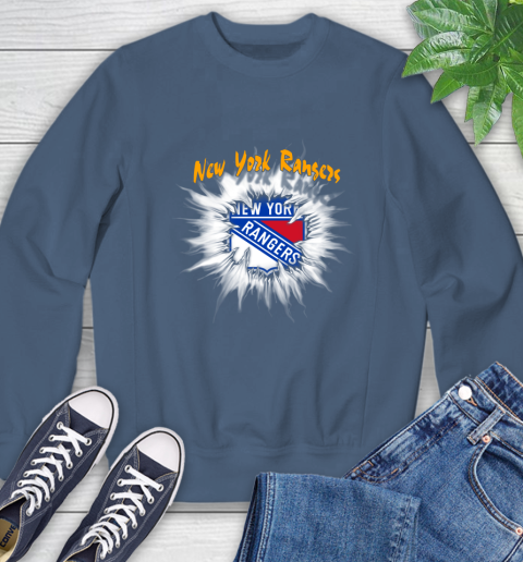 New York Rangers NHL Hockey Adoring Fan Rip Sports Sweatshirt 8