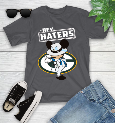 NFL Hey Haters Mickey Football Sports Green Bay Packers Youth T-Shirt 6