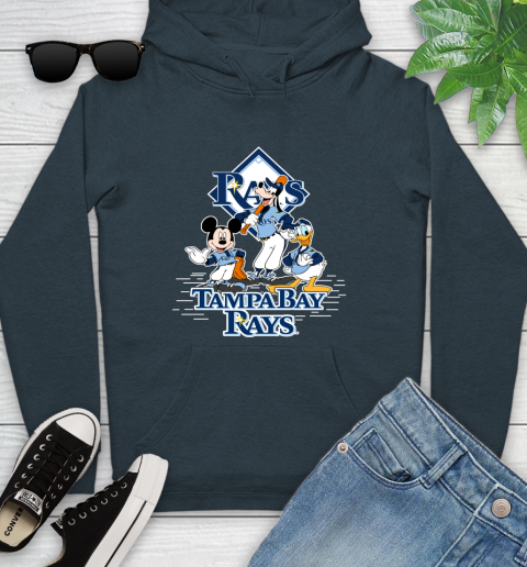 MLB Tampa Bay Rays Mickey Mouse Donald Duck Goofy Baseball T Shirt Youth Hoodie 10