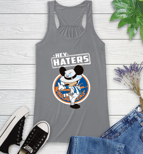 NHL Hey Haters Mickey Hockey Sports New York Islanders Racerback Tank 4