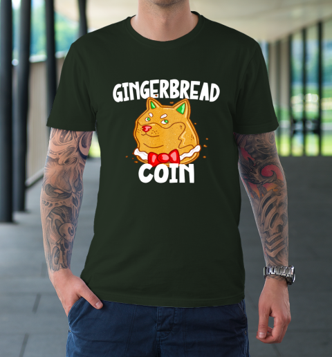 Xmas Dogecoin Crypto Christmas Gingerbread Coin Shiba Inu T-Shirt 11