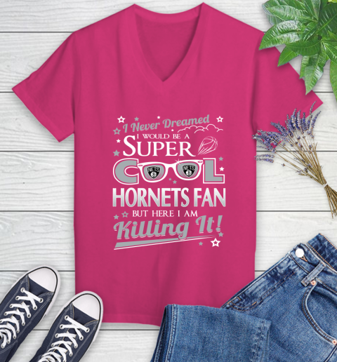 Brooklyn Nets NBA Basketball I Never Dreamed I Would Be Super Cool Fan Women's V-Neck T-Shirt 9
