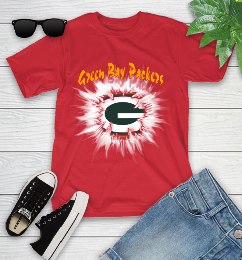 Green Bay Packers NFL Football Adoring Fan Rip Sports Youth T-Shirt 13