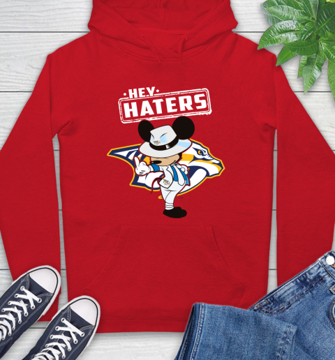 NHL Hey Haters Mickey Hockey Sports Nashville Predators Hoodie 10