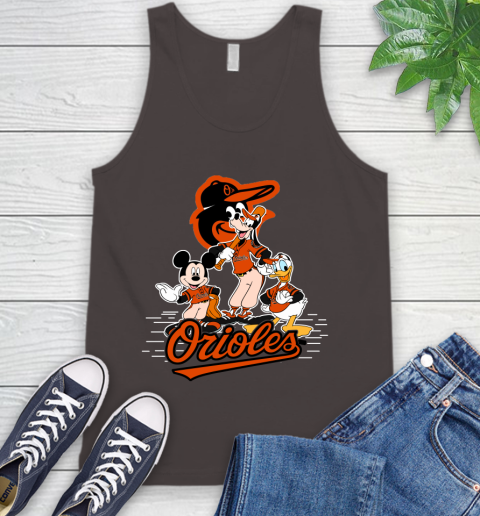 MLB Baltimore Orioles Mickey Mouse Donald Duck Goofy Baseball T Shirt Tank Top 6