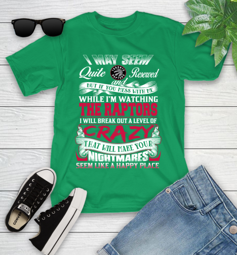 Toronto Raptors NBA Basketball Don't Mess With Me While I'm Watching My Team Youth T-Shirt 8