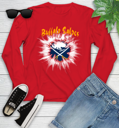 Buffalo Sabres NHL Hockey Adoring Fan Rip Sports Youth Long Sleeve 11