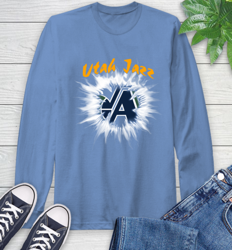 Utah Jazz NBA Basketball Rip Sports Long Sleeve T-Shirt 12