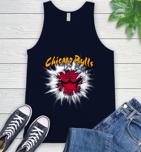 Chicago Bulls NBA Basketball Rip Sports Tank Top 2