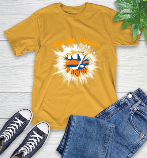 New York Islanders NHL Hockey Adoring Fan Rip Sports T-Shirt 2