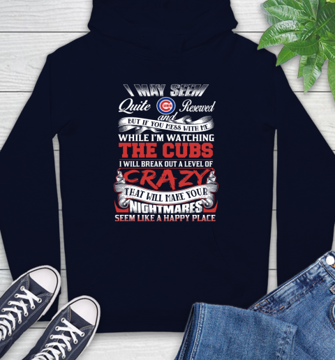 Chicago Cubs MLB Baseball Don't Mess With Me While I'm Watching My Team Hoodie 3