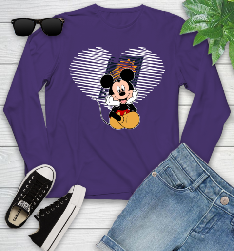 NBA Phoenix Suns The Heart Mickey Mouse Disney Basketball Youth Long Sleeve 4