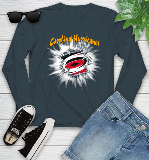 Carolina Hurricanes NHL Hockey Adoring Fan Rip Sports Youth Long Sleeve 9
