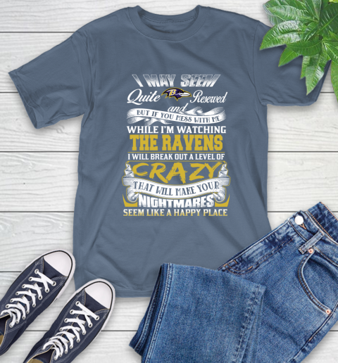 Baltimore Ravens NFL Football Don't Mess With Me While I'm Watching My Team T-Shirt 8