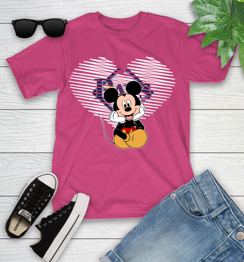 MLB Tampa Bay Rays The Heart Mickey Mouse Disney Baseball T Shirt_000 Youth T-Shirt 11