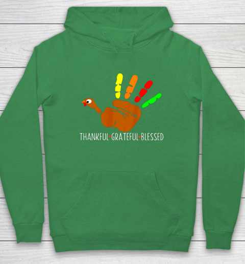 Thanksgiving Shirt Turkey Hand Print Funny Thanksgiving Day Hoodie 5