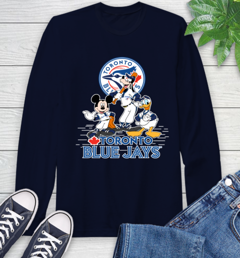 MLB Toronto Blue Jays Mickey Mouse Donald Duck Goofy Baseball T