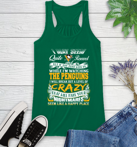 Pittsburgh Penguins NHL Hockey Don't Mess With Me While I'm Watching My Team Racerback Tank 6