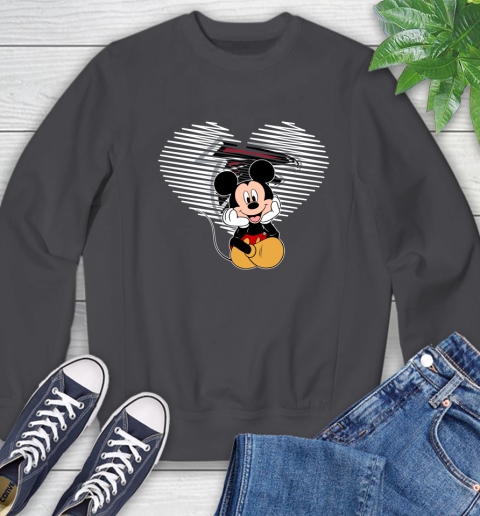 NFL Atlanta Falcons The Heart Mickey Mouse Disney Football T Shirt_000 Sweatshirt 6
