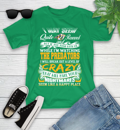 Nashville Predators NHL Hockey Don't Mess With Me While I'm Watching My Team Youth T-Shirt 8