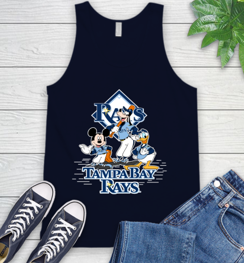 MLB Tampa Bay Rays Mickey Mouse Donald Duck Goofy Baseball T Shirt Tank Top 2