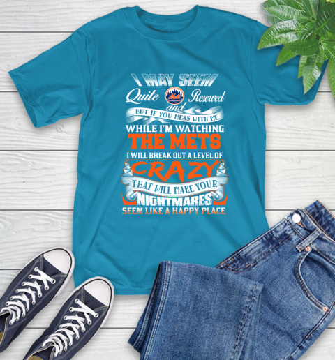 New York Mets MLB Baseball Don't Mess With Me While I'm Watching My Team T-Shirt 9