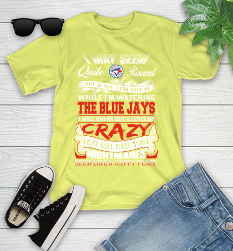Toronto Blue Jays MLB Baseball Don't Mess With Me While I'm Watching My Team Youth T-Shirt 10