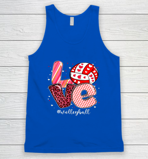 Funny Valentine Volleyball Player Sport Lovers Family Outfit Tank Top 3