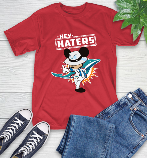 NFL Hey Haters Mickey Football Sports Miami Dolphins T-Shirt 11